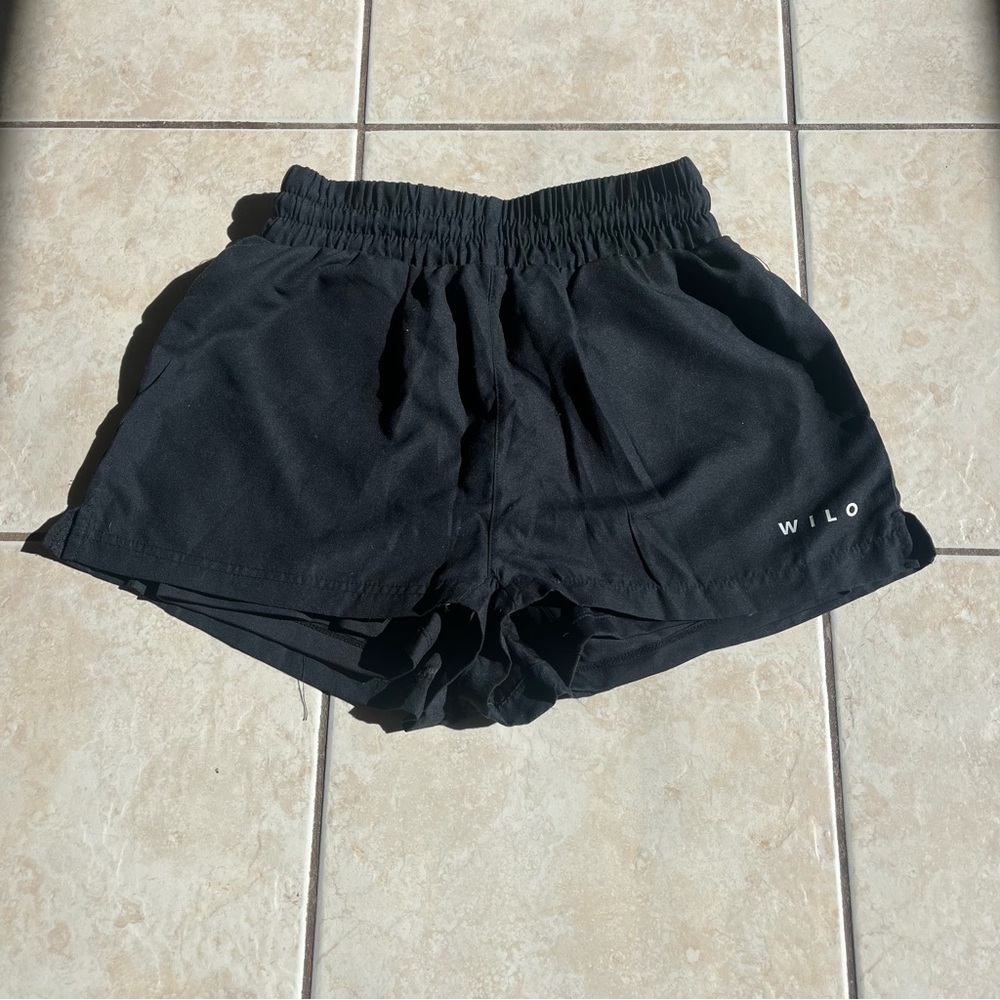 WILO the label Black running shorts